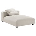 thumbnail image 1 of Solace Modular Upholstered Fabric Armless Chaise Lounge in Salt, 1 of 10