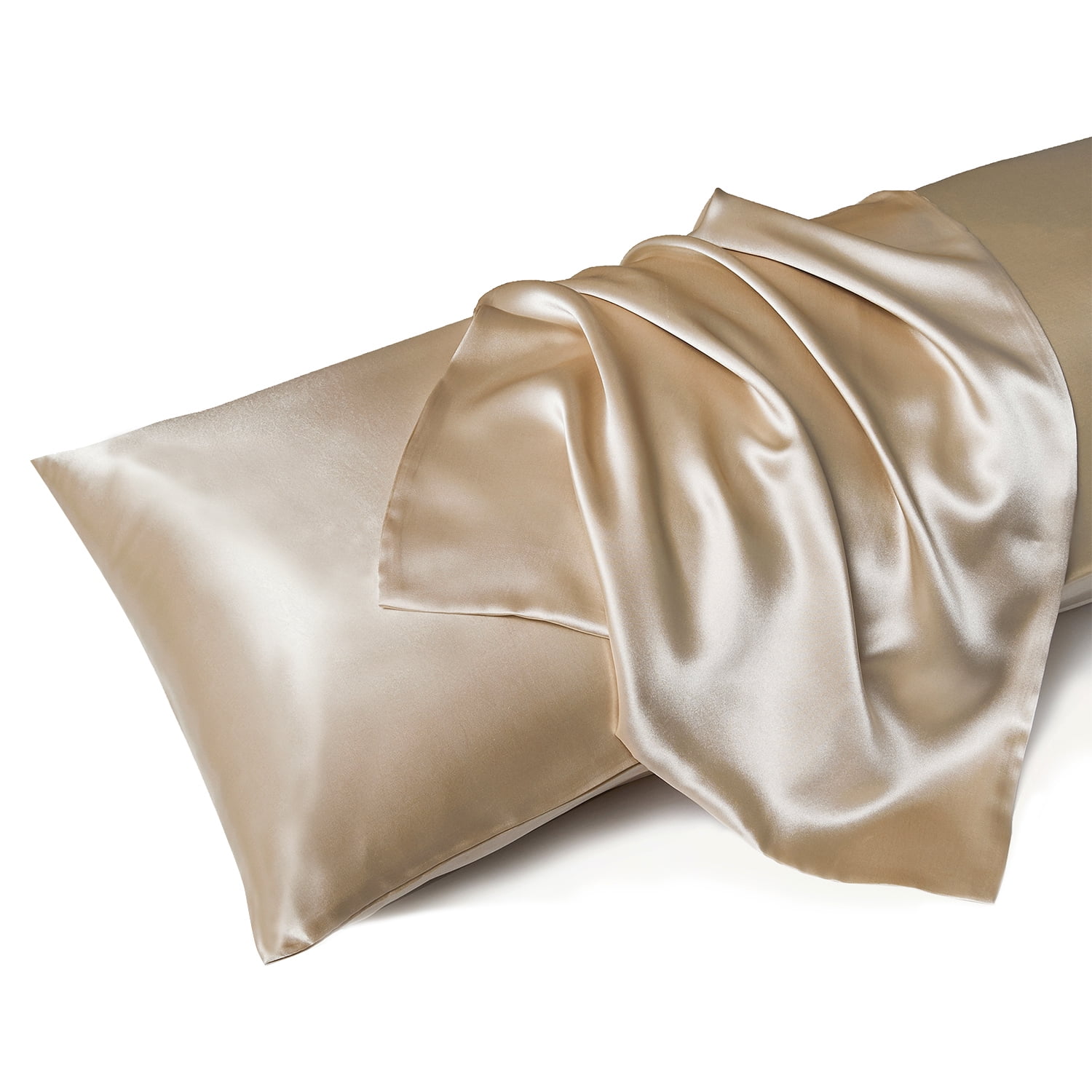 MR&HM Satin Body Pillow Case, Satin Body Silk Pillowcase for Hair and