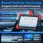 XTOOL D7 V2.0 Bi-Directional Scan Tool, Ai-Assisted OBD2 Scanner Car Code Reader with ECU Cod-ing, Full System Scan, 36+ Services