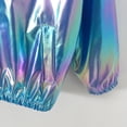 thumbnail image 6 of Krdevn Unisex Kids Metallic Shiny Zip Jacket, Lapel Collar Long Sleeve Fashion Casual Coat Trendy Boys Girls Coat for Spring Fall,Sky Blue, 6 of 9