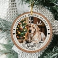 thumbnail image 2 of Forin Our Hearts Ceramic Christmas Ornament 2025, Photo Frame Dog Christmas Ceramic Ornament, Custom Name Text & Picture Pet Memorial Christmas Ornaments, 2 of 5