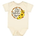 thumbnail image 3 of Inktastic My Great Grandma Loves Me with Sunflower Wreath Boys or Girls Baby Bodysuit, 3 of 5