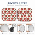 thumbnail image 6 of Haiem Hand Drawn Tomatoes Car Windshield Sun Shade (2 Pieces) Foldable Windshield Sun Shade Car Accessories for Truck SUV Pickup-Large, 6 of 7