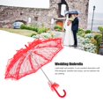 thumbnail image 4 of Wedding Umbrella,Lace Umbrella,Wedding Bride Umbrella Unique Foldable Lace Fabric Parasol Umbrella Performance Props, 4 of 8