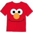thumbnail image 2 of Sesame Street Little Boys' Toddler 3 Pack T-Shirt Bundle, Sky Blue/Red/Heather Grey, 5T, 2 of 4