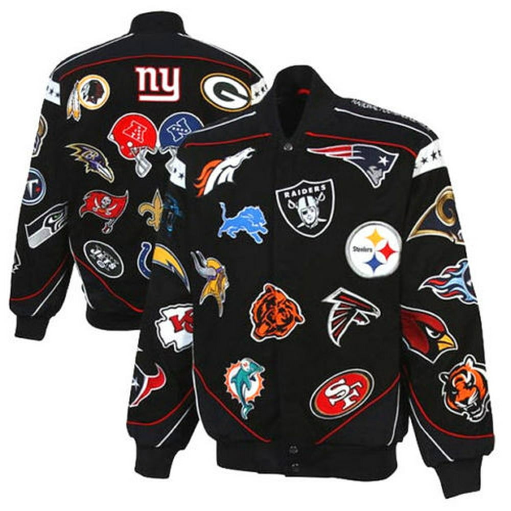 NFL NFL NATIONAL FOOTBALL LEAGUE OFFICIAL COLLAGE TWILL JACKET NFC