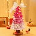thumbnail image 4 of nTRIUQJ Christmas DIY Craft Pipe Cleaners Set with Base for Xmas Tree Making Arts and Crafts Supplies Holiday Project Pink, 4 of 9