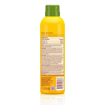 alba coconut oil botanica hawaiian sunscreen spf spray oz clear