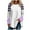 Purple, variant on WREESH Womens Fashion Tunic Tops Casual Long Sleeve Printing Round Neck Loose T-Shirt Blouse Tops Pullover Blue