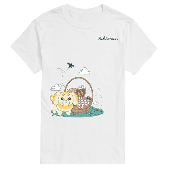 Pokémon - Fidough Picnic Faux Multi - Men's Short Sleeve Graphic T-Shirt