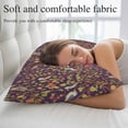 thumbnail image 5 of Botanical Birds Standard Pillow Covers, Art Abstract Leaves Purple Soft Breathable Throw Pillow Cases with Invisible Zipper, Decorative Pillowcase Pillows Protectors for Sofa Bed Chair 20"x26", 5 of 9
