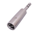 thumbnail image 2 of 1/2 Uds conector adaptador de micrófono estéreo conector niquelado adaptador de Audio Ehuebsd  Para estrenar, 2 of 3