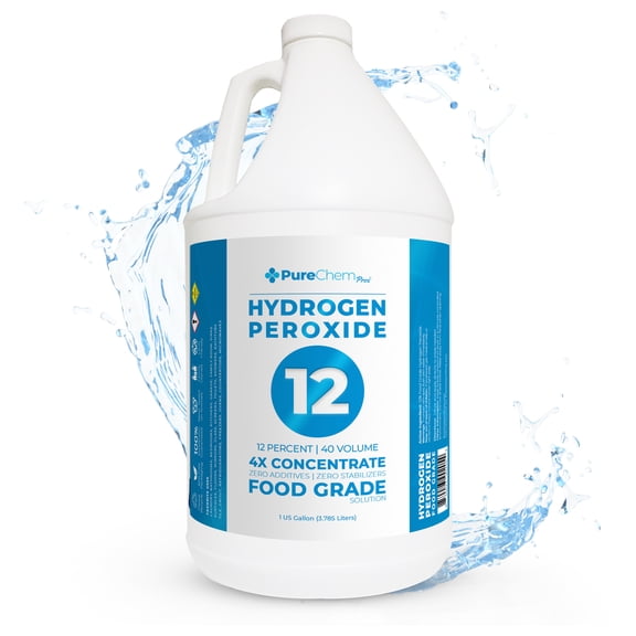 12% Food Grade Hydrogen Peroxide 1 Gallon