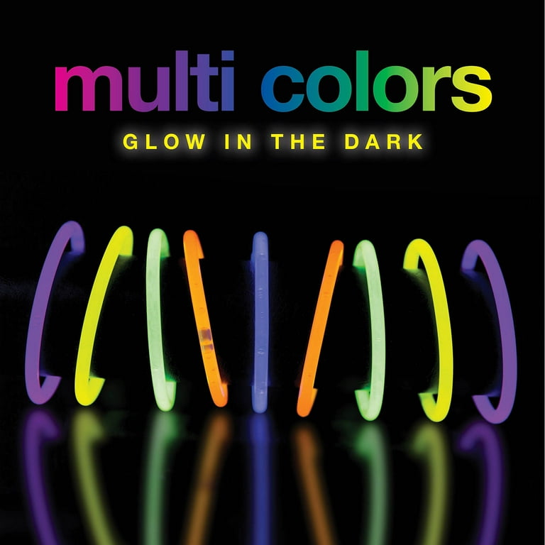 8 Inch. Glow Sticks Bracelets Neon Colors - 1000 Count