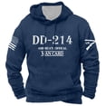 thumbnail image 4 of Valora Men Sweatshirt Men's Hooded Sweatshirt for Winter Comfort and Everyday Wear – Double Layered Veteran Printed Hoodie for Leisure Business and International Trade Blue 5XL, 4 of 4