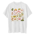 thumbnail image 7 of Htigea Cute Graphic Tees for Women Oversized Summer T Shirts Casual Short Sleeve Crewneck Tops White M, 7 of 7