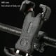 thumbnail image 5 of Soporte universal para teléfono de bicicleta | Soporte giratorio de 360° para manillar con abrazadera amortiguadora para smartphones de 4,5 a 6,5 pulgadas | Compatible con motocicletas, scooters y, 5 of 6