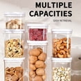 thumbnail image 3 of Taicans Airtight Food Storage Container with Lids,BPA Free Kitchen Pantry Organization Canisters for Kitchen Pantry Organizing Stackable Container for Cereal Snack Flour Sugar Coffee Spaghetti B, 3 of 9
