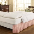 thumbnail image 2 of EasyFit Wrap Around Pink Solid Ruffled Bed Skirt, Twin/Full, 2 of 4