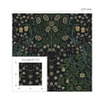 thumbnail image 6 of NextWall  Victorian Garden Floral Peel and Stick Wallpaper 20.9 in. W x 18 ft. L - Midnight Blue & Evergreen, 6 of 8