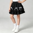 thumbnail image 4 of Gytharion Toddler Girls Tutu Skirts Summer Solid Comfortable Elastic Waist Tiered Ruffle Party Dance Skirts Cute Casual Bow Knot Princess Skirts for Little Girls, 3-15 Years, 4 of 7