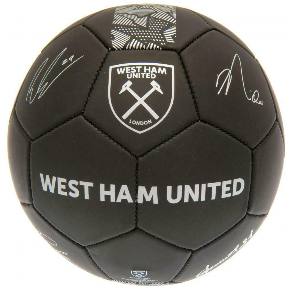 Claret Red/Sky Blue West Ham United FC Nemesis Soccer Ball 5