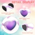 thumbnail image 5 of FEISEDY Polarized Heart Shaped Sunglasses Oversized Vintage Fashion Love Eyeglasses for Women UV400 B2337, 5 of 7