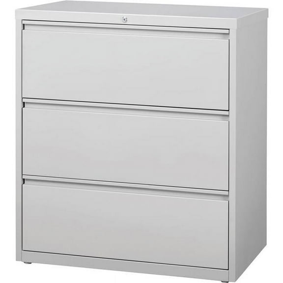 36 in. HL10000 Series Lateral File with 3-Drawer - Light Gray