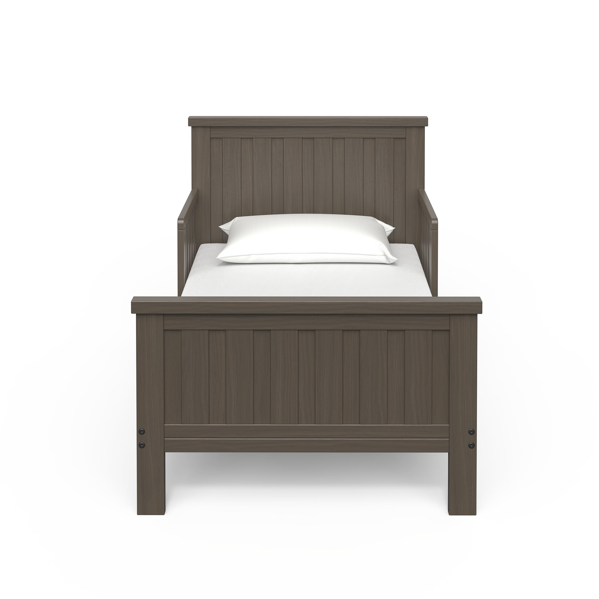 Child Craft Calder Toddler Bed with Guard Rails, Brushed Truffle