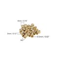 thumbnail image 2 of Wekity M3x3mm Female Thread Knurled Nuts,200PCS Hx4mm OD Brass Threaded Insert Embedment Nuts Hydraulic Welded Joint Injection Molding Assortment Kit for 3D Printing Injection Molding-0621, 2 of 5