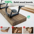 thumbnail image 6 of Coat Rack Wall Mount,24" Solid Wood Coat Hooks Wall Mounted Coat Hanger,16" Hole to Hole,Heavy Duty Hook Rack Rail,4 Triple Hooks for Hanging Coats,Jacket,Clothes,Hat,Backpack,Weathered Brown, 6 of 10