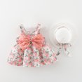 thumbnail image 3 of Edvintorg 12Months-4Years Toddler Girls Summer Clothing Set Sleeveless Backless Dress with Sun Hat Cute Outfits for Girls 2025 Kids Clothes Girls, 3 of 4