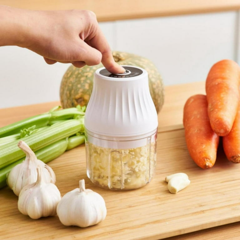 300ML Electric Garlic Mincer Food Chopper Grinder Shredder For Vegetables  Meat