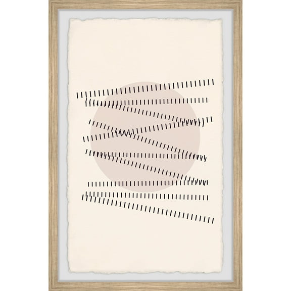 Marmont Hill Railroad Tracks Meet Framed Painting Print