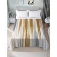 thumbnail image 4 of Twin XL Flat Sheet 66"x102", Brown Gray Soft Lightweight Bedding Flat Sheets Only, Vintage Abstract White Ombre Texture Brushed Microfiber Top Bed Sheet, Breathable StainResistant Bedsheets, 4 of 9