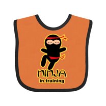 Inktastic Ninja in Training Boys or Girls Baby Bib