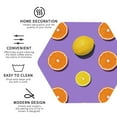 thumbnail image 4 of Bingfone Vintage Yellow Lemon And Orange Leather Drinks Coasters With Set Of 6,Suitable For Home Kitchen,Coffee Cup Coasters Home Gift, 4 of 9