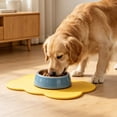thumbnail image 6 of Leodye 1PCS Rectangular Silicone Pet Feeding Mat, Anti-spill Anti-slip Slow Feeder Placemat fors s, Easy to Wipe Clean -17.32x10.63x0.39in, 6 of 6