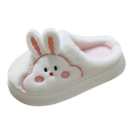 

Vedolay Women s Slippers Warm Knit Bootie Slippers Comfy Boots House Shoes White 41