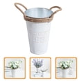 thumbnail image 4 of Metal Flower Bucket Vintage Flower Arrangement Bucket Iron Flower Pot Tall Flowrpot, 4 of 9