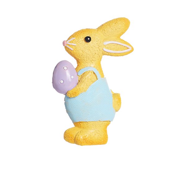 MXTPOV Ceramic Rabbit Ornaments for Desk Decor, Creative Easter Bunny Decor Hanging for Tree, Easter Ornaments for Tree, Easter Decorations, Home Decor