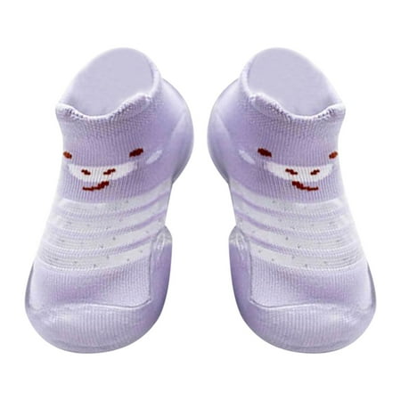 

EGNMCR Baby Toddlers Moccasins Anti-Slip Fuzzy Slipper Floor Breathable Thick Kids Boys Girls Indoor Outdoor Winter Warm Shoes Socks Christmas Halloween - Baby Days savings event