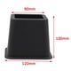 thumbnail image 2 of Elevadores de servicio 4PCS Muebles Ascensores Ascensores, almacenamiento - Negro 3 pulgadas 3 pulgadas de altura BLESIY Elevador de cama ajustable, 2 of 8