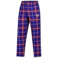 thumbnail image 2 of Men's Concepts Sport Blue/Orange New York Knicks Ultimate Plaid Flannel Pants, 2 of 4