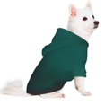 thumbnail image 2 of Fotbe Dark teal green Sudadera con Estampado para Perros Pequeños – Suéter con Capucha para Mascotas, Tela Suave de Forro Polar con Bolsillo-Medium, 2 of 7