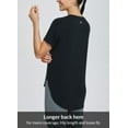 thumbnail image 3 of BALEAF Women's Workout Shirts Yoga Work Out Tops Short Sleeve Athletic Running Gym Exercise Loose Fit Clothes Black S, 3 of 6