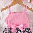 thumbnail image 4 of KPOPLK Girls Spaghetti Strap Dress Toddler Summer Dresses Kids Beach Casual Sundresses with Pockets for 1-15t(2-3 Years,Pink), 4 of 5