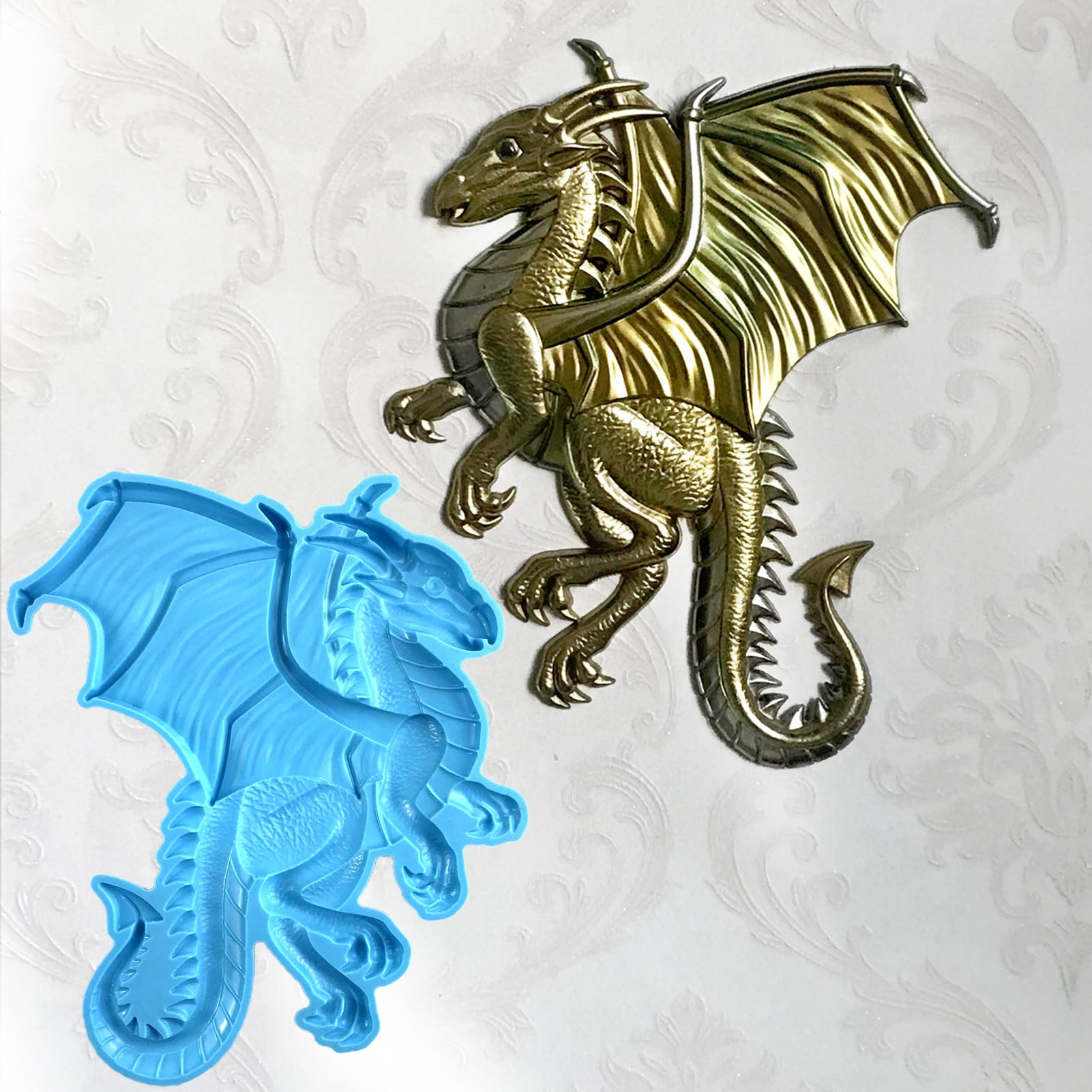 Bobasndm Dragon Silicone Molds for Resin, Large Epoxy Resin Mold, 3D  Animals Statue Resin Casting Mold for Resin Craft Wall Hanging Home Office  Decor 