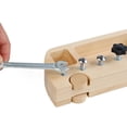 thumbnail image 4 of Juego de destornilladores Montessori con tablero de pernos Juego de herramientas para niños pequeños Herramientas reales para niños Juguetes de madera Montessori Habilidades básicas Juguetes, 4 of 6