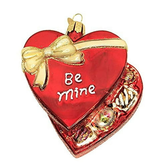 Old World Christmas Valentine Chocolates Glass Blown Ornament for Christmas Tree